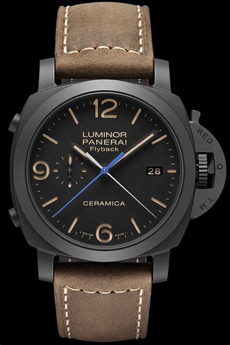 panerai luminor ceramica flyback chrono|Panerai Luminor flyback 1950.